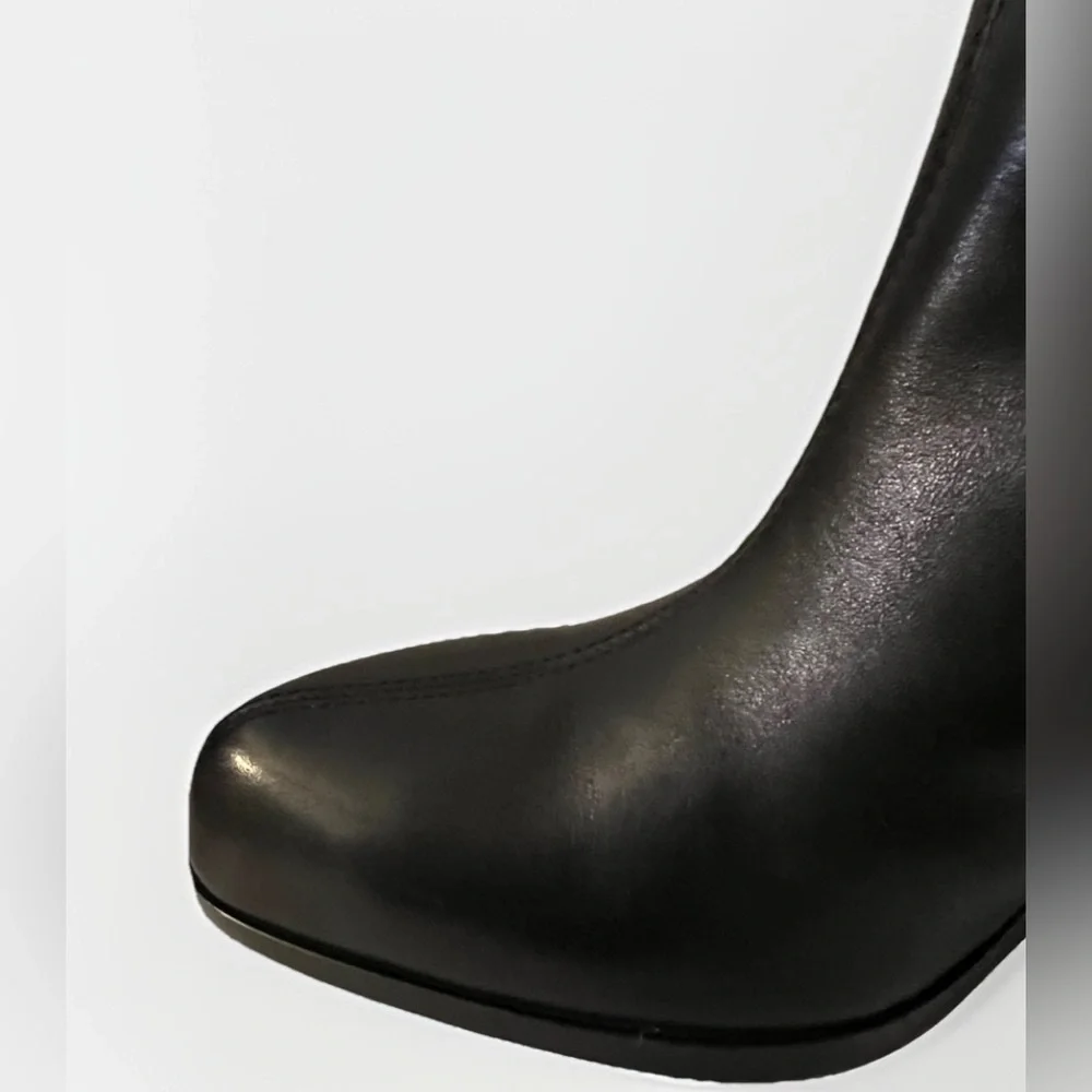 Massimo Dutti Women’s Leather Boots 1003/650 Black Size 37 EU / 6 US